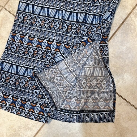 Koolaburra by Ugg Blue Printed Sleeveless Knit Maxi Dress M - Picture 6 of 7